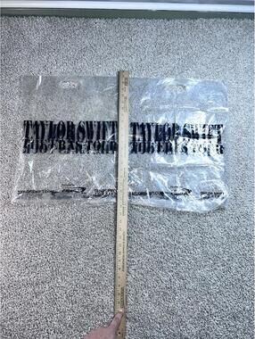 Taylor Swift The Eras Tour Clear Plastic Merchandise Bag